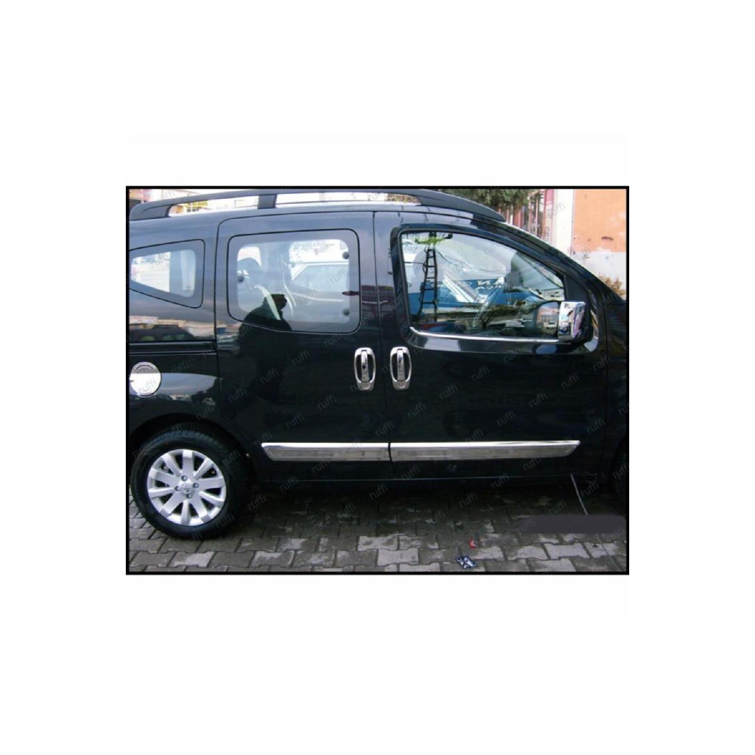 

Для Fiat Fiorino хромированная накладка боковой двери 4 двери 2008 г.в. P. Сталь