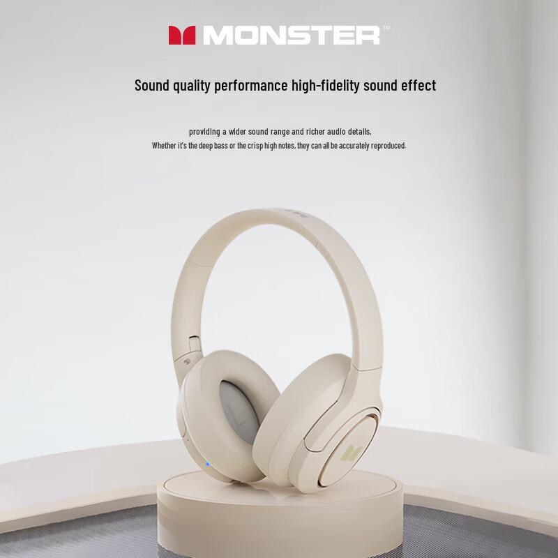 

Monster MQHO7 ANC Noise Cancelling Bluetooth Over-Ear Headphones