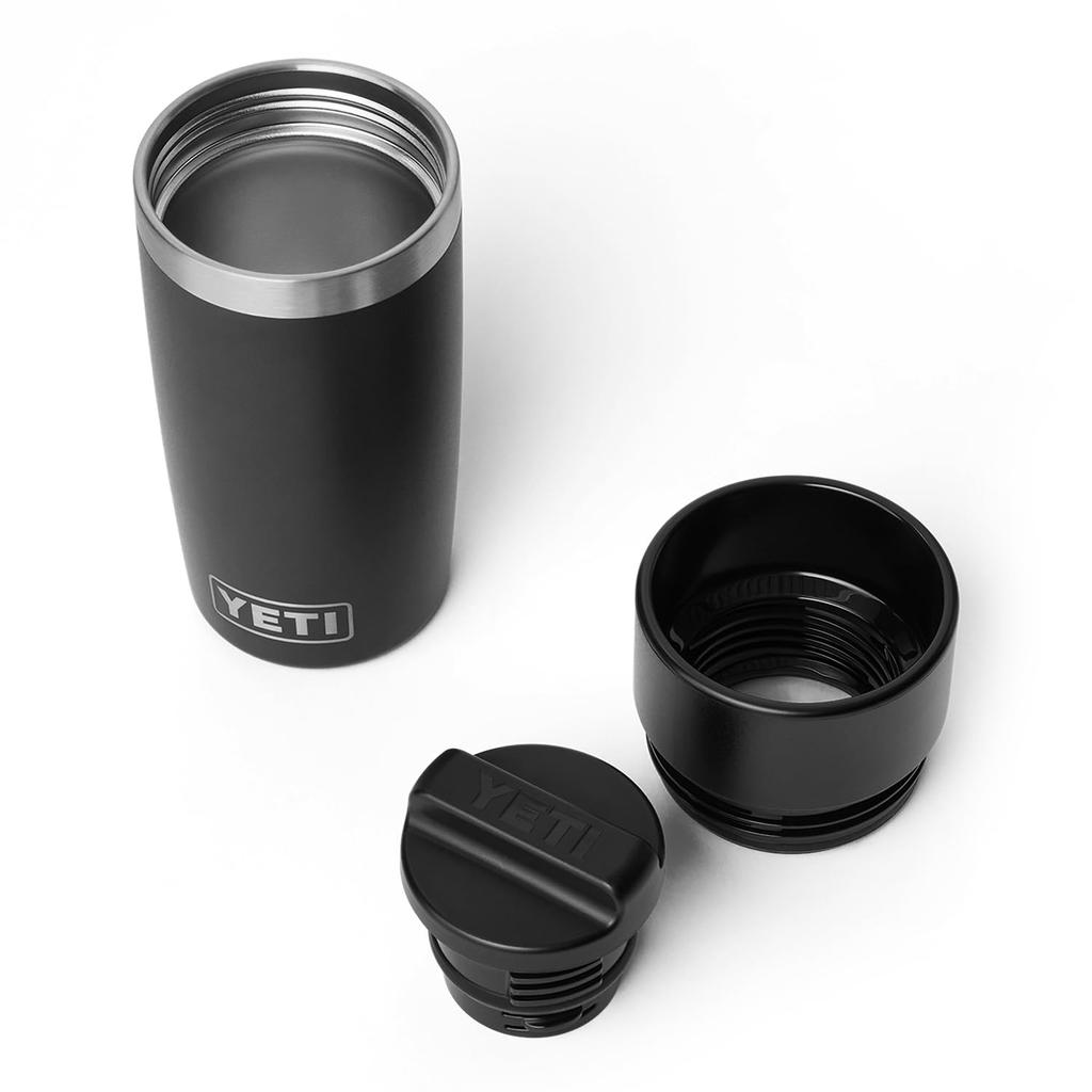 YETI Rambler 12 Travel Bottle, Stainless Steel, Vacuum Insulated, with Leak-Proof Commuter Cap, Black