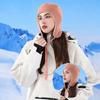 Windproof Ear Flap Hat Drawstring Fleece Hat Soft Ear Protection Cap  Skiing