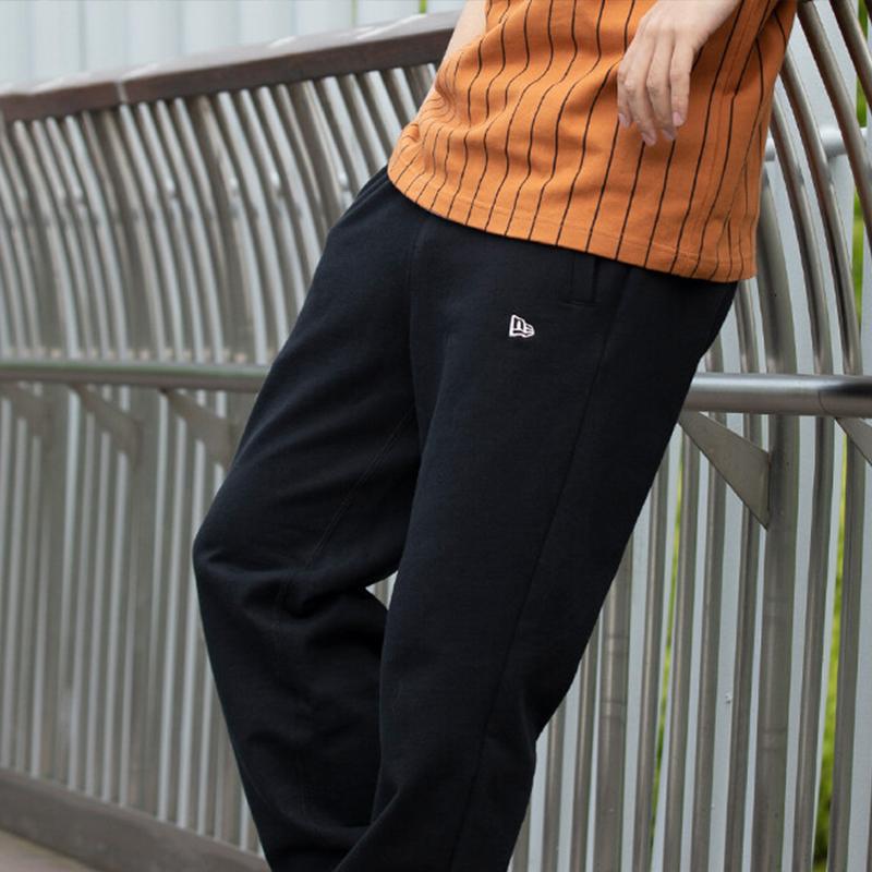 New Era SS22 Solid Color Knitted Sweatpants Unisex pants Black 12738930