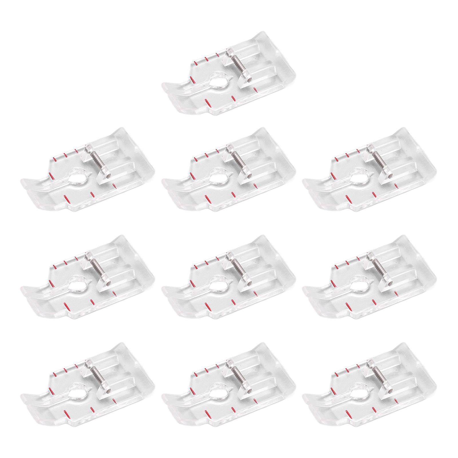 

10 шт. Прижимная лапка для соединения краев Пластик Высокая точность Многоцелевая Простая Практичная Квилтинг