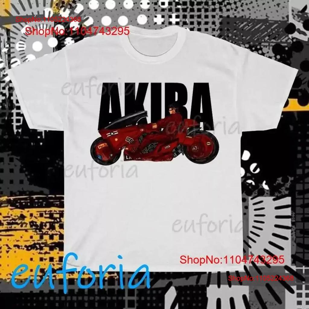New Akira Motorcycle Logo T Shirt Funny Size S to XL vintage Washed Stretched homme Stylish Soft fashion Casual Comfortable