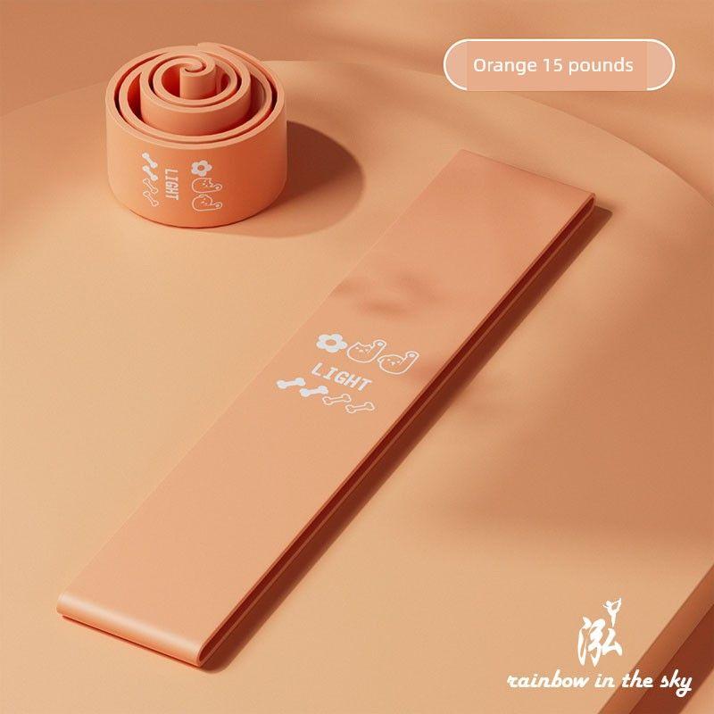 

Resistance Band Women s Resistance Band Strength Training Elastic Force Circle Ring Hip-Lifting Men s Back Practice Leg Yoga Open Shoulder Tension Orange(15 pounds)
