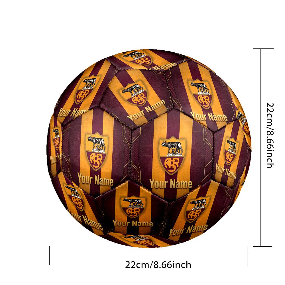 Personalized Size 5 Football AS Roma Pattern Outdoor Game Sports Ball Gift