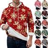 Men's Christmas Printed -Lined Hoodie