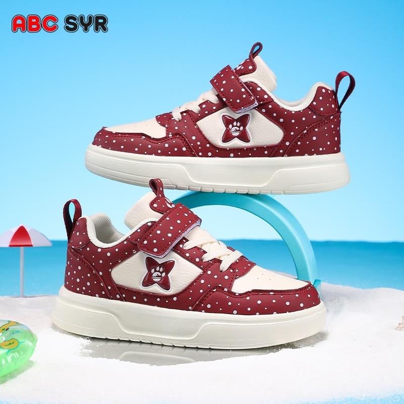 Children's Sports Shoes 2025 Autumn New Leather Comfortable Lightweight Non-slip Men and Girls Fashion Casual Children's Board Shoes Tide