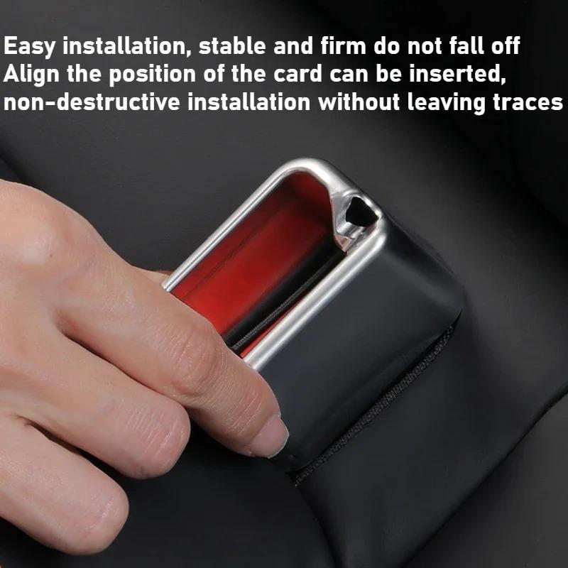 Car Seat Safety Belt Buckle Cover for Tesla Model Y LAUNCH/Juniper/3+Protective Clip Anti Scratch Case Shell Accessories ABS