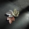 Vintage Maple Leaf Broschen Metall Frauen Mädchen Charme Exquisite Kragen Revers Brosche Pins Mode Schmuck Party Bekleidungs ​​Zubehör