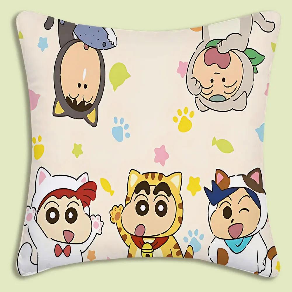 Cartoon Throw Pillow Covers Living Room Decoration Printed Sofa Cushion Cover Polyester Soft Pillowcase
