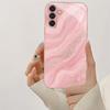 Shiny pink texture design glass phone case suitable for Samsung Galaxy S26 S25 S24 S23 S22 S21 S20 FE/Ultra/Plus shockproof