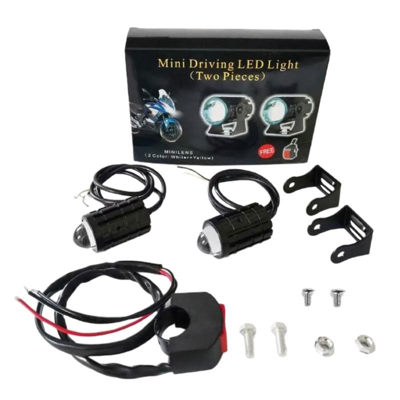 

Aluminum Motorcycle Headlight with Double Beam Modes Tool Free Installation Upgrades for Nighttime Foggy Road Conditions 1