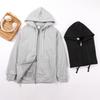 Autumn/Winter Hooded Cardigan: Unisex Thick Velvet, Versatile & Loose Fit Casual Jacket