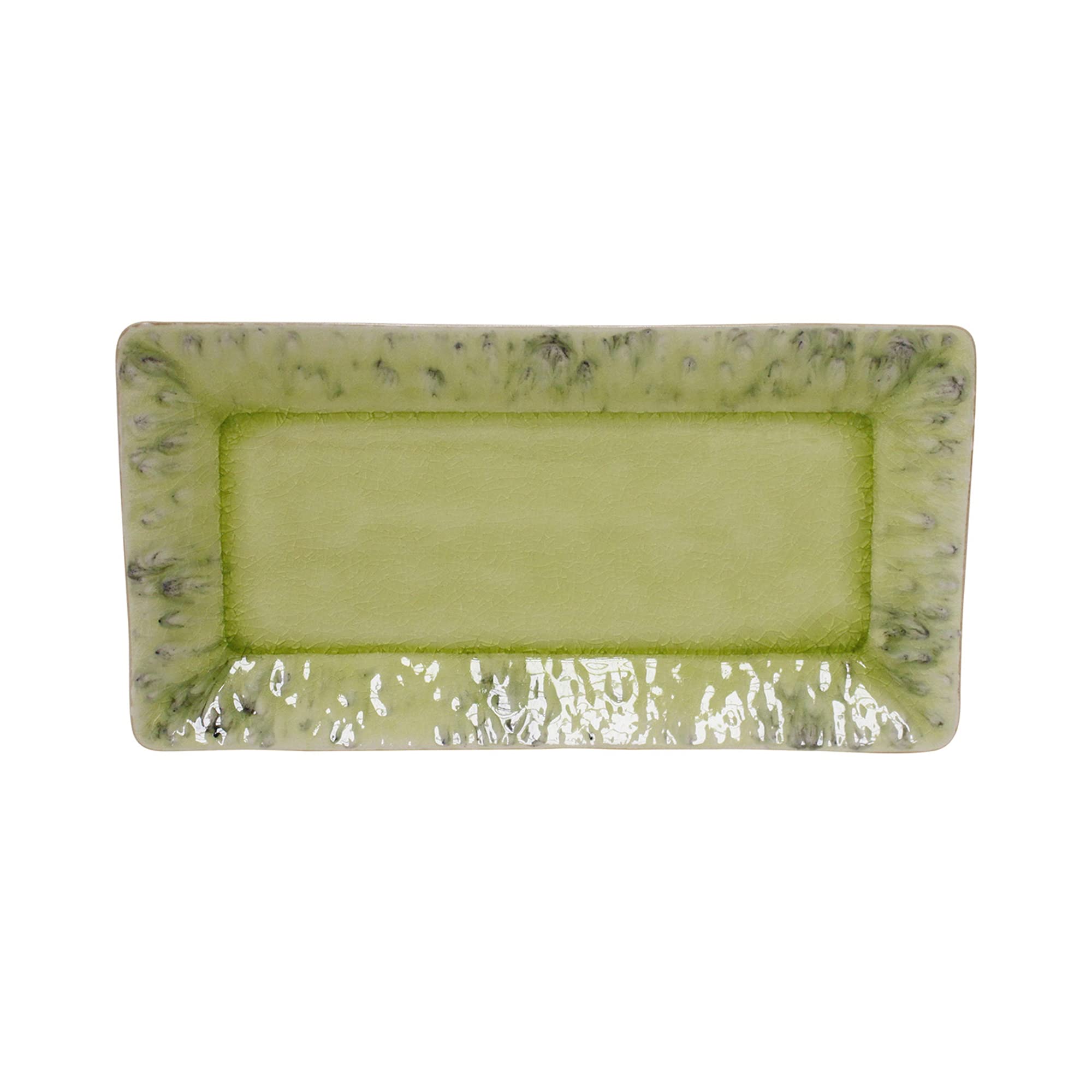 

Imported Costa Nova Plate Long Plate Rectangle Tray M Madeira Lemon Green Dishwasher Safe Microwave Safe BOR341LG [Regular Product] 33.5cm