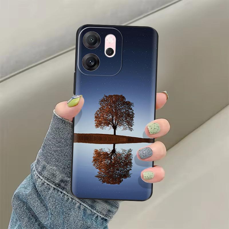 Per OPPO Reno14 F Custodia CPH2743 Cover Morbida in Silicone Gatto Carino Dipinto Protezione Fundas Per OPPO Reno 14F Reno14F Cover Posteriore Borse