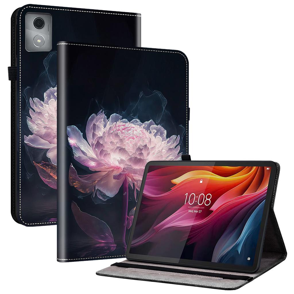 For Lenovo Tab K11 Plus Stand Case Pattern Print Card Slots PU Leather Tablet Cover