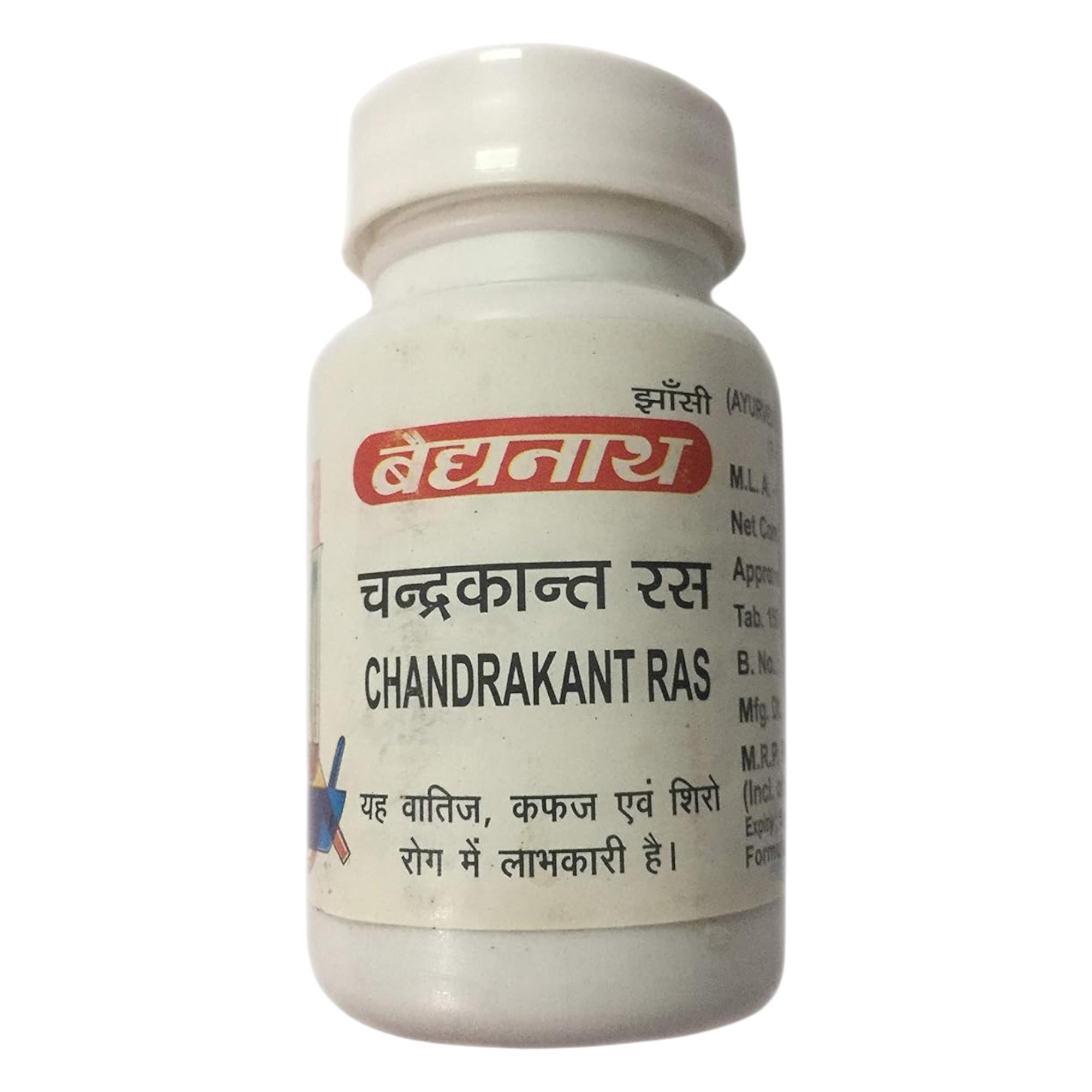 

Baidyanath Jhansi Chandrakant Ras | Traditional Ayurvedic Support for Respiratory Comfort| Gentle Herbal Formula for Daily Wellness 80tab