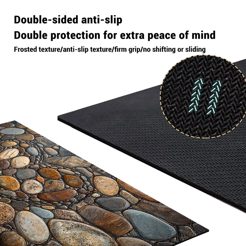 Retro Luxury Bathroom Mat Absorbent Valentine's Day Foot Mats Quick Dry Non-Slip Bathtub Shower Carpet Toilet Rugs Doormat