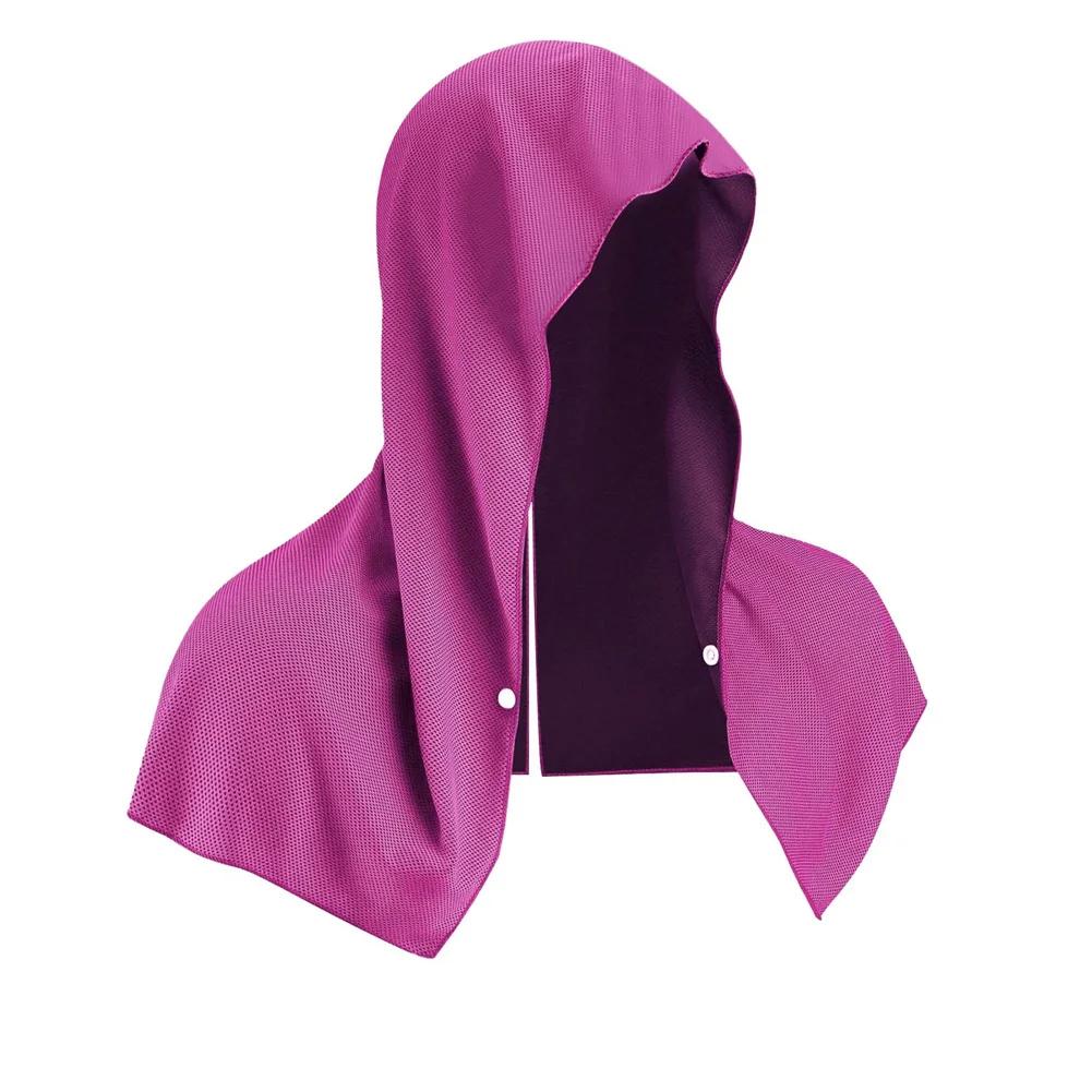 Cooling Hoodie Towel Cooling Towels Quick Drying Absorbent Towels for Neck and Face UV Protection Sport Workout Camping Cycling