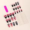 Wearable Halloween Nail Art: Ghost Skull & Black Bat False Nails