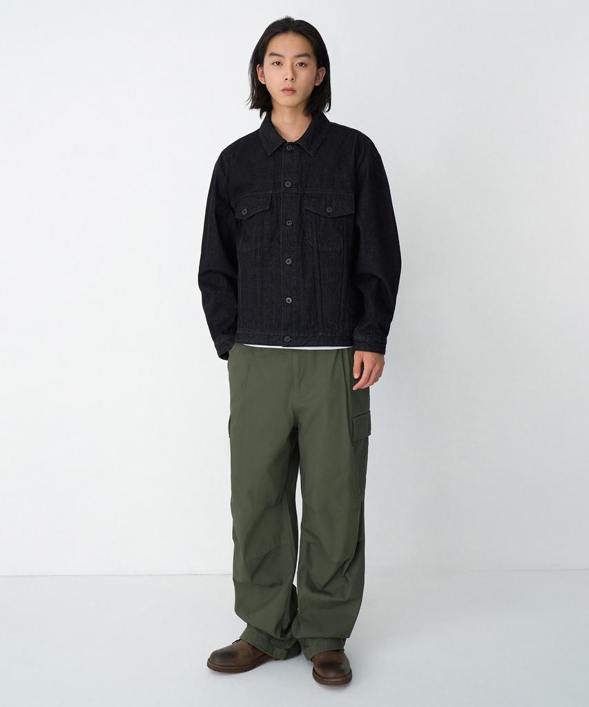 Musinsa Standard Cotton Parachute Elastic Cargo Pants [Khaki]