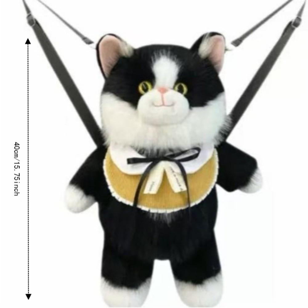 Soft Plush Plush Ragdoll Cat Backpack Simulated Ragdoll Cat Crossbody Bag Travel Storage