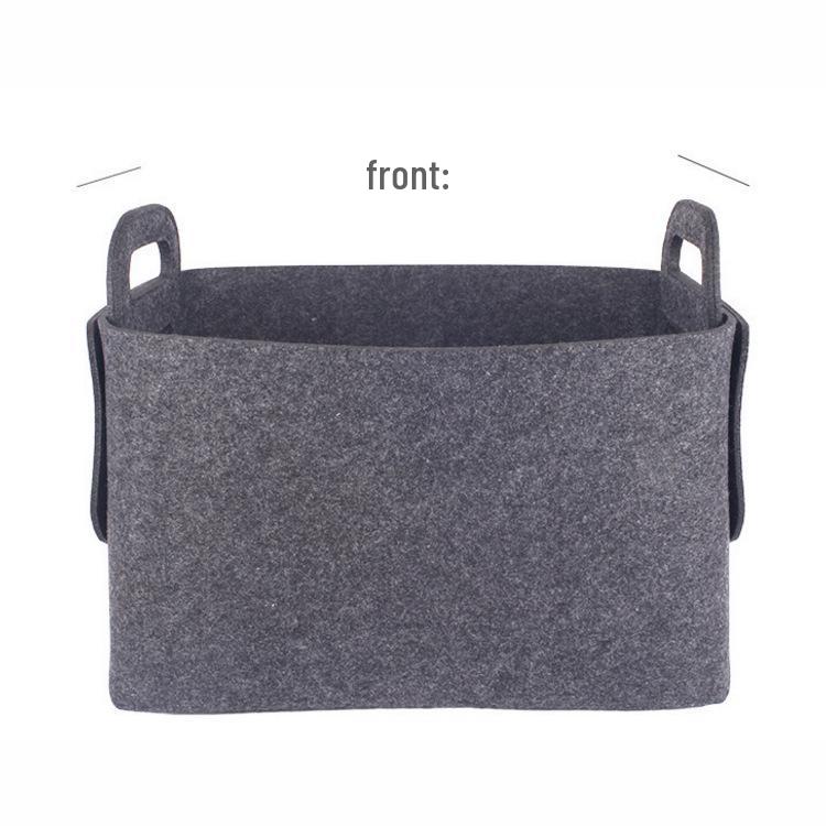 Felt Storage Basket with Handle - Multipurpose Organizer for Toys, Laundry, and Sundries with Custom Logo