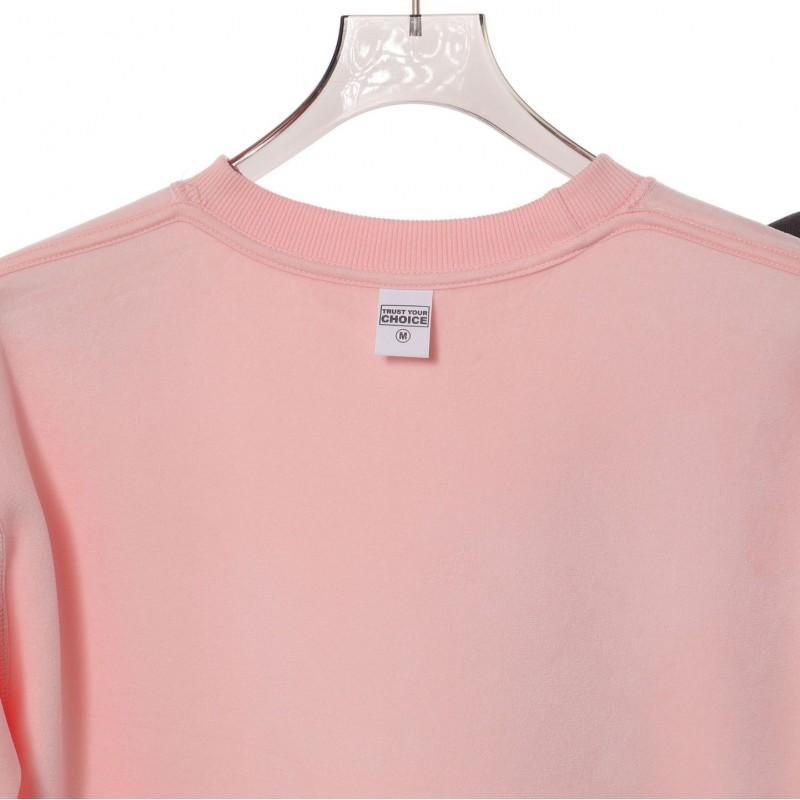Dikke Dames 450g Katoenmix Oversized Ronde Hals Sweatshirt Herfst Winter Warm Laagjes Top