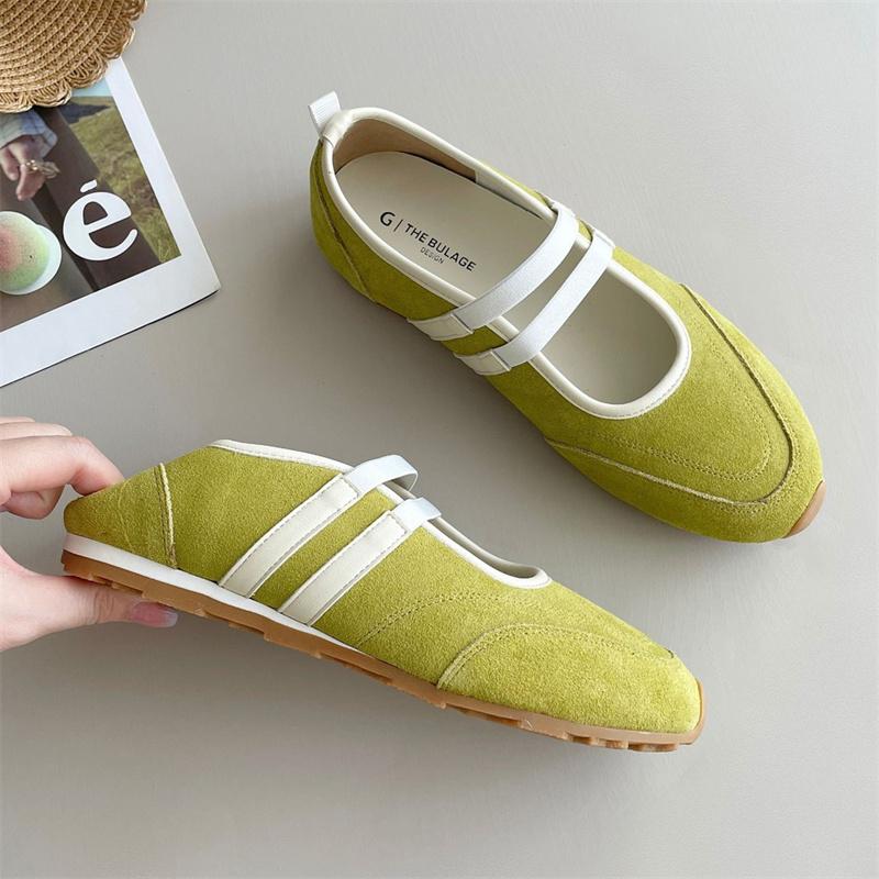 Fashion IPPEUM Ballet Sneakers Flats Round Toe 2025 New Red Ballerina Shoes Woman