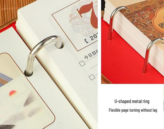 2026 Chinese Style Wooden Desk Calendar with Custom Logo & Pen - 365-Day Multifunctional Office Calendar