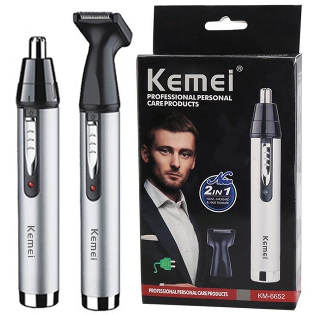 Kemei Unisex Nose, Ear, Eyebrow, and Beard Trimmer KM-6650/6651 Beauty Kit