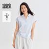 Benlai Women's Cooling Loose Drawstring Short Sleeve Shirt