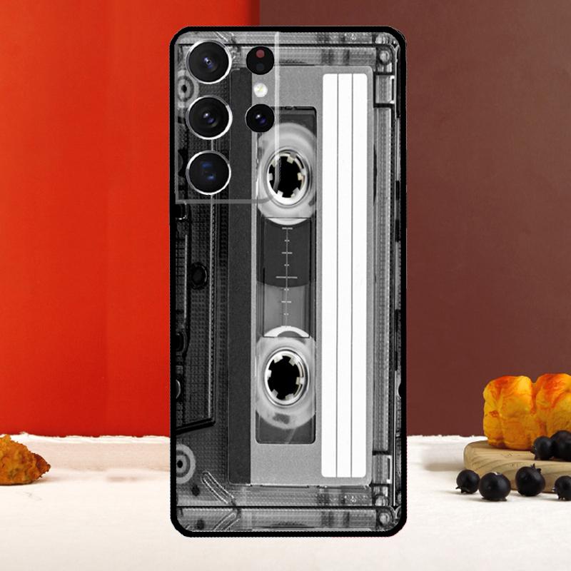 Cassette Tape Case For Samsung Galaxy S23 S22 Ultra S21 S10 S9 S20 Plus Note 10 20 S20 FE S21 FE Back Cover