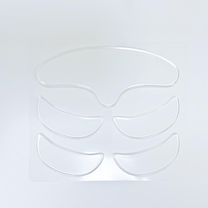 Reusable Silicone Face Patches 5 Pcs Reusable Silicone Anti Wrinkle Patches Chest Neck Eye Forehead Smile Line Wrinkle Patches прозрачный