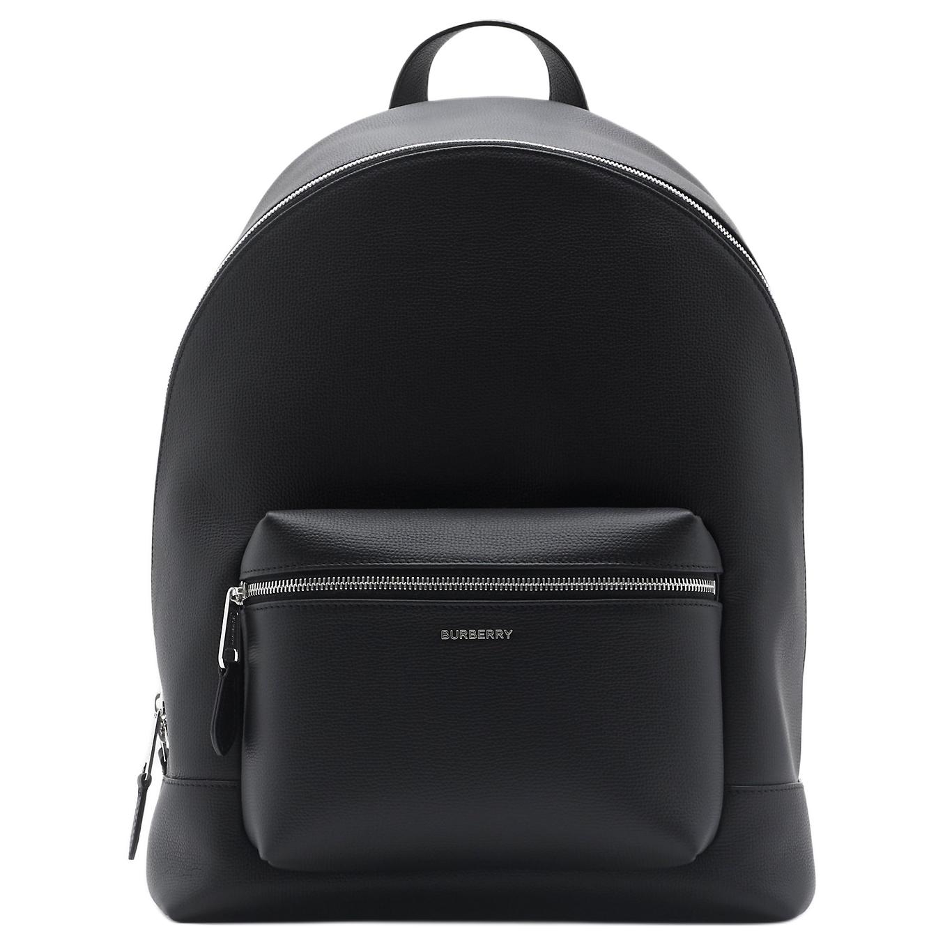 

Burberry Adjustable Zipper Closure Mesh Shoulder Strap Calfskin Backpack Men backpack Black 80840691 Basic Set (Bag+Dust Bag)