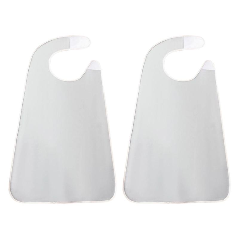 Waterproofing Adult Dining Bib Scarf for Elderly Comfortable Reusable Clothing Protector Fashionable