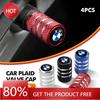 BAAX1 New 2025 For 4Pcs Car Wheel Air Valve Dust Cap Tire Valve Stem Cover Auto Accessories E90 E60 E46 E39 F30 F10 E87 X3 X4 X5 X