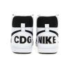 Nike CDG X  Leather Round Toe Lace-Up High-Top Sneakers Men sneakers Black White PKK1050011