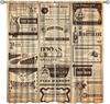 Tende con Mappa del Mondo Vintage, Tende Nostalgiche Stile Mid-Century Retrò con Stampa Mappa del Vecchio Mondo per Camera da Letto Soggiorno Cucina Caffetteria