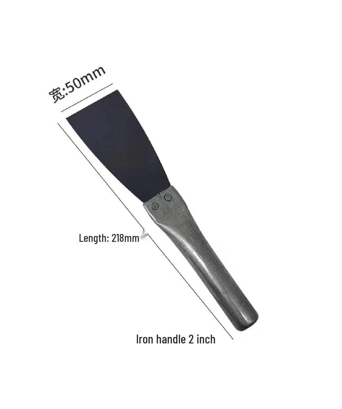 Putty Knife Set with Iron Handle and Baked Blue Carbon Steel Blade: Sizes 1 to 6