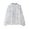 Fashion Style 2024 Summer New Arrival Women's Clothing Stylish Flower Embroider Shirt High Waist Skirt 5770037