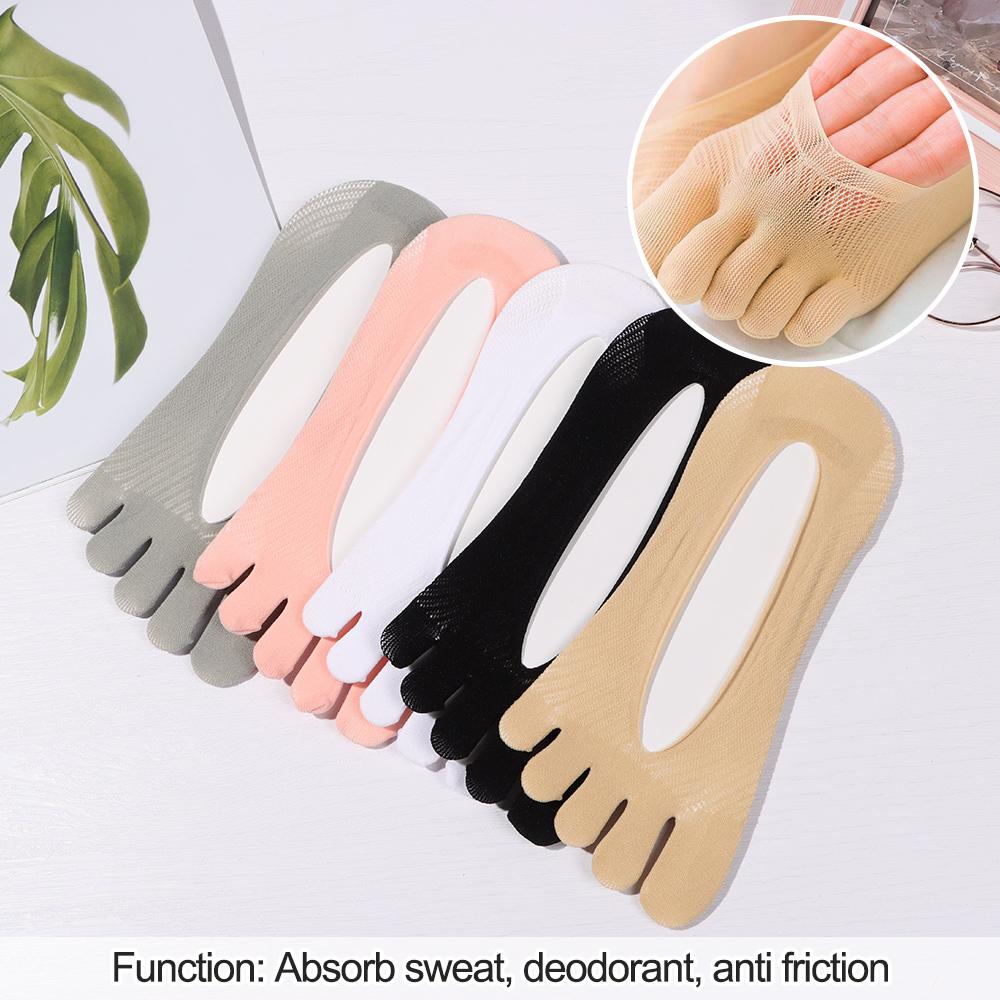 

Women Velvet Ultrathin Five-finger Invisible Boat Sock Ankle Socks Five Toes Socks