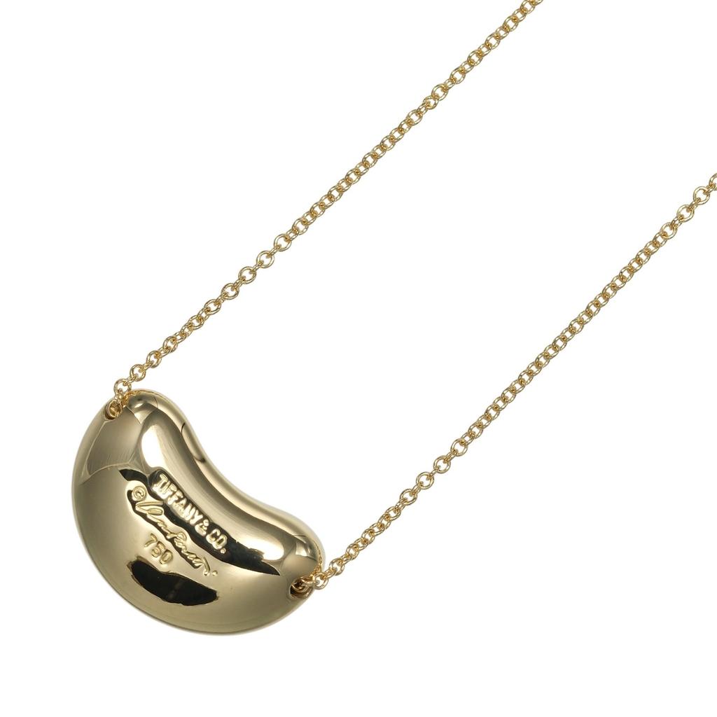 TIFFANY&Co. Bean Necklace K18 yellow gold 7.17g Women Used