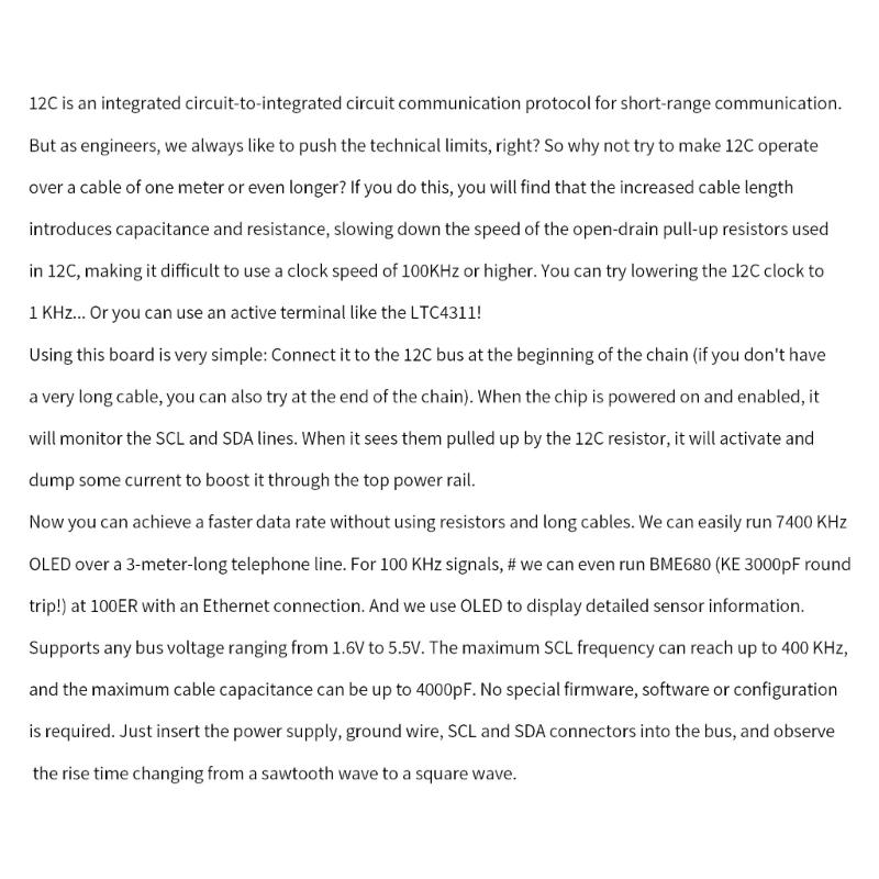 LTC4311 I2C Terminal Amplifier Module Extension Portable Expansion Module Active Terminal Signal Amplifier Module