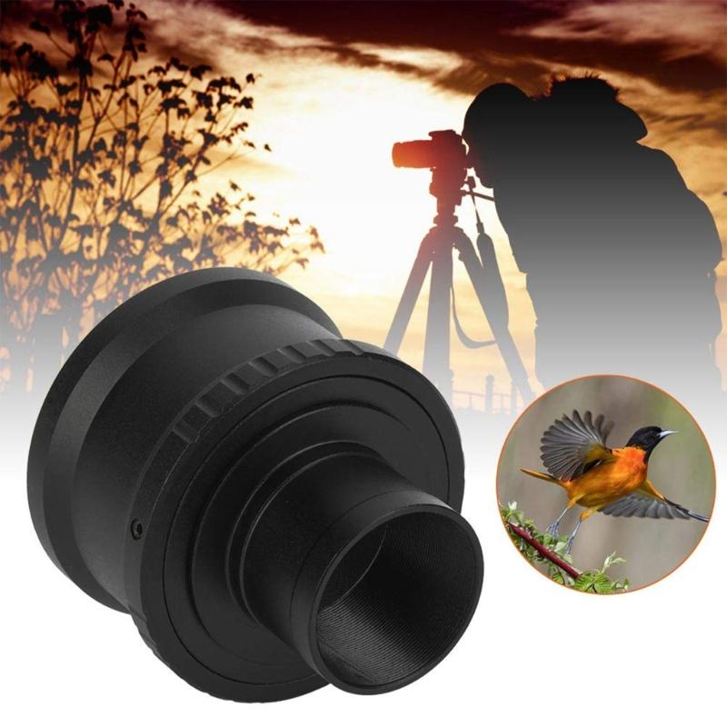 Lightweight Lens Adapter Mount Aluminum 1.25inch Telescope Mount Adapter for E Mount DSLR Camera Adapter