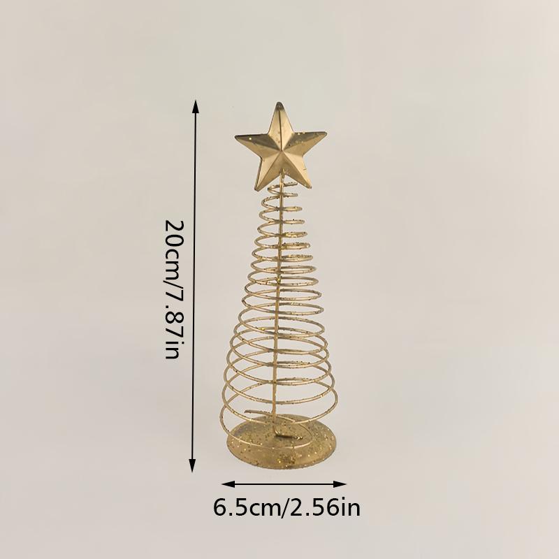 Christmas Mini Christmas Tree Minimalist Style Sculpture Nordic Style Top Star Design Gift Ornaments Xmas Atmosphere 16/19.5/20cm