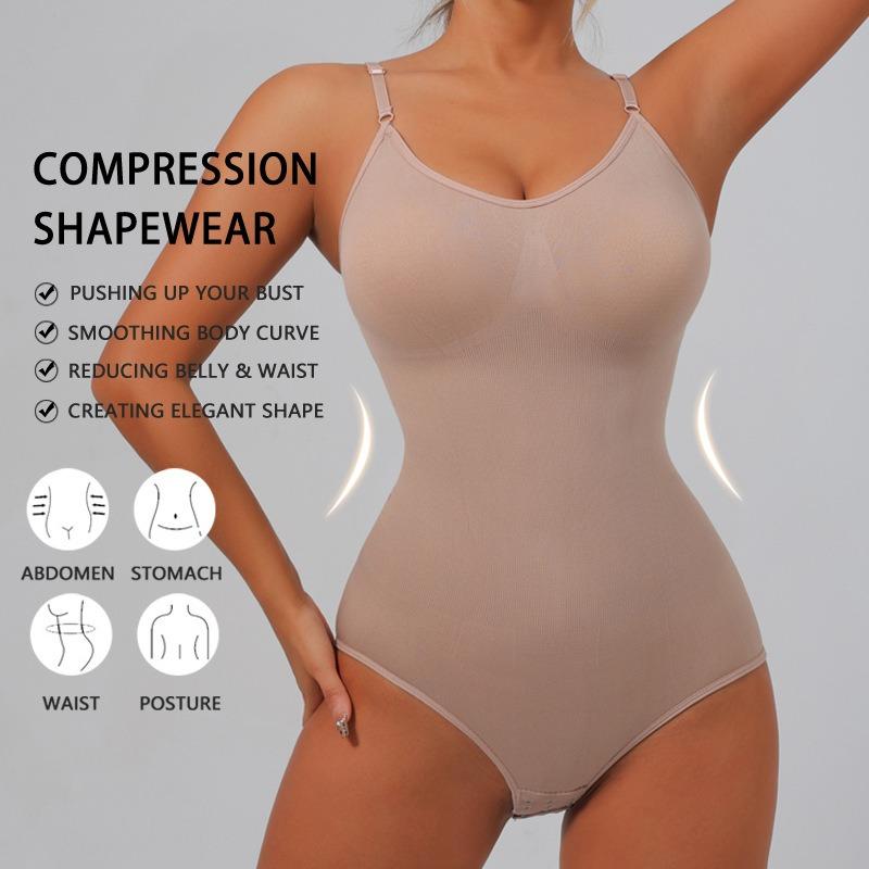 Women's One-Piece Shaper: Tummy-Tucking, Open-Crotch, Butt-Lifting, Body-Shaping, Strapless, Stretch, Waist-Cinching, Body-Sculpting Garment