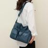Damen-monochromatische PU-Reißverschlusstaschen elegante Crossbody-Taschen hohe Kapazität lässige Umhängetaschen Nahtlinie neue Marke Mode