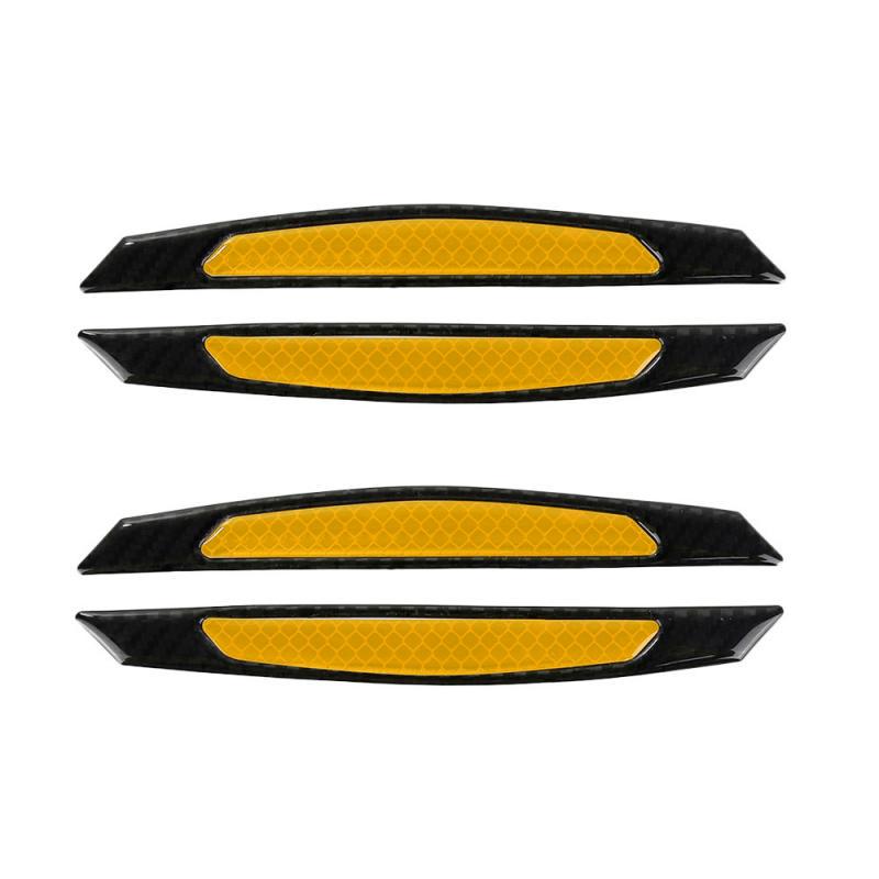 4Pcs/set Car Reflective Strip Anti-collision Warning Stickers Safety Mark Side Scratch-proof Door Anti-collision Sticker