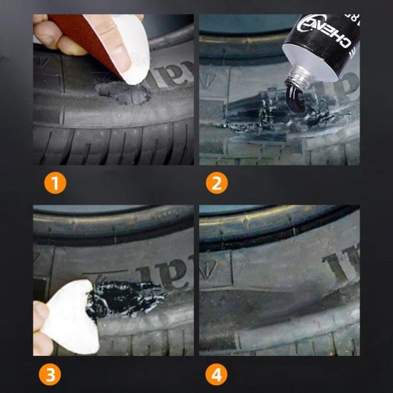 30/50 ml Lepidlo na opravu pneumatik Vodotěsné a odolné proti vysokým teplotám Sada na opravu bočnic pneumatik Gumový cement pro motocyklové auto